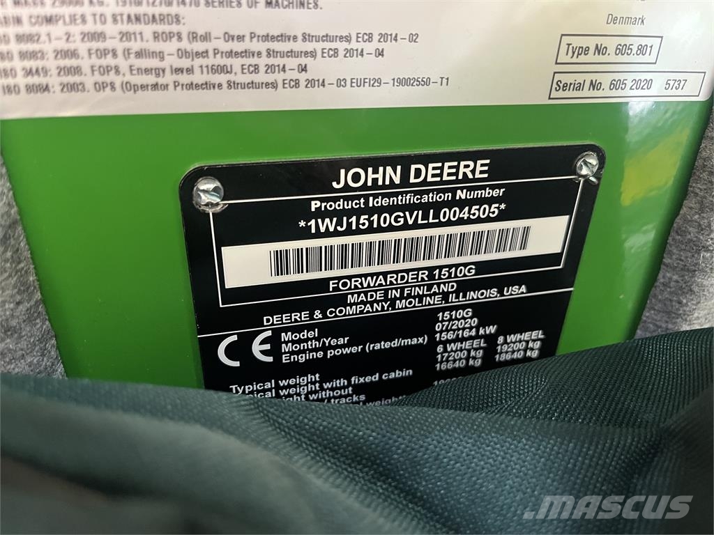 John Deere 1510G Forwarder