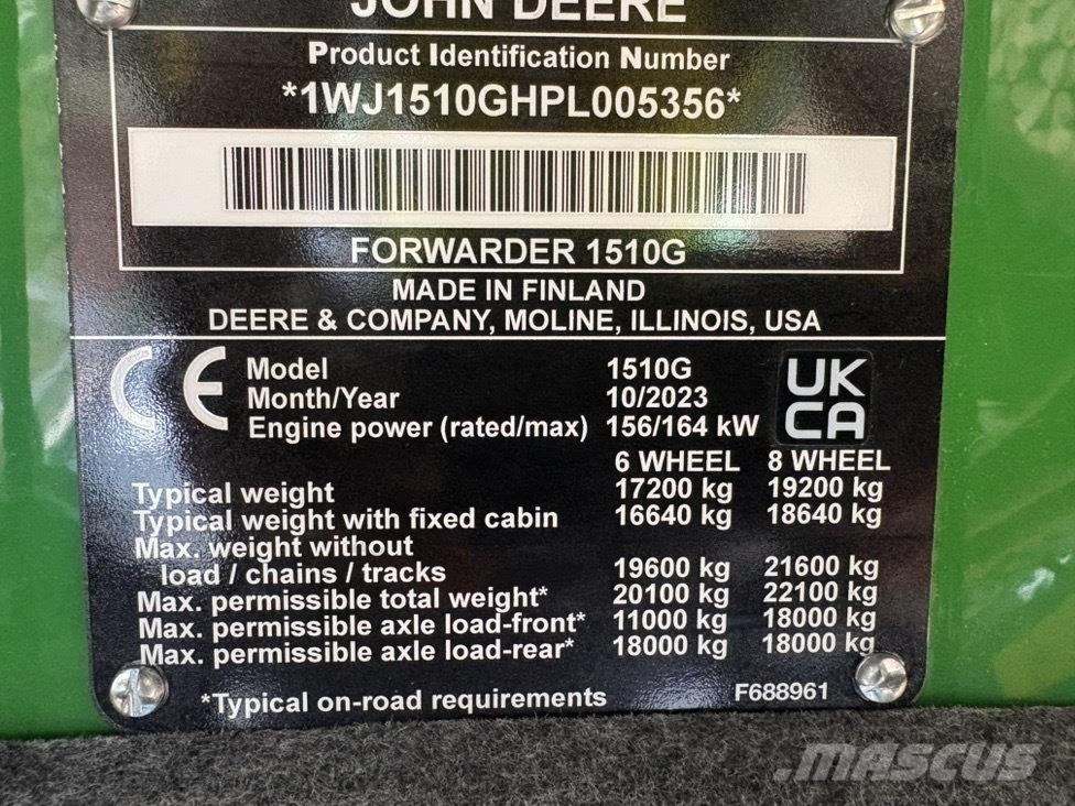 John Deere 1510G Forvarderi