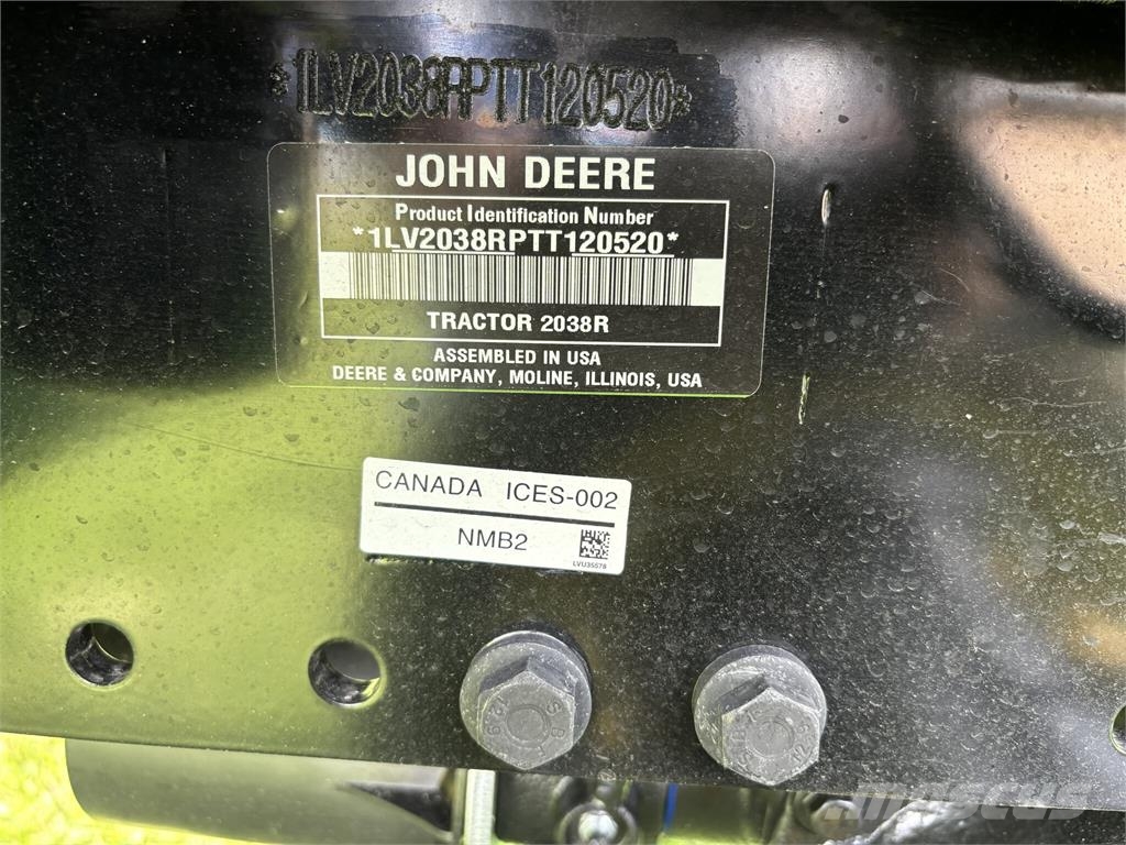 John Deere 2038R Tractores compactos