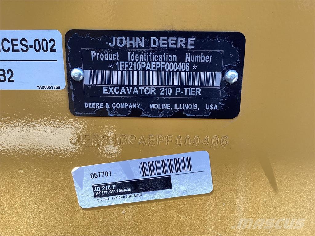 John Deere 210 P Crawler excavators