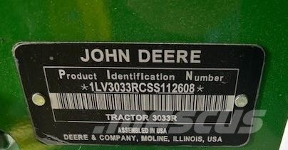 John Deere 3033R 소형 트랙터
