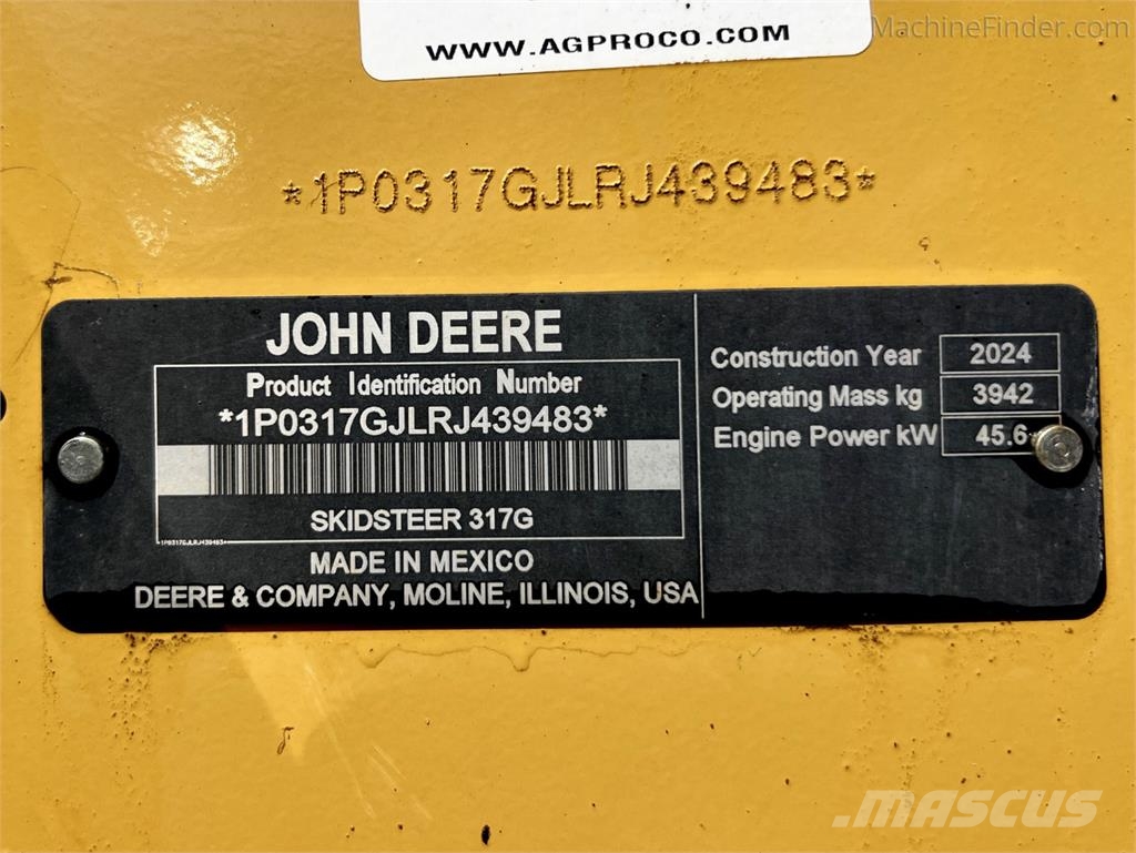 John Deere 317G Mini loaders