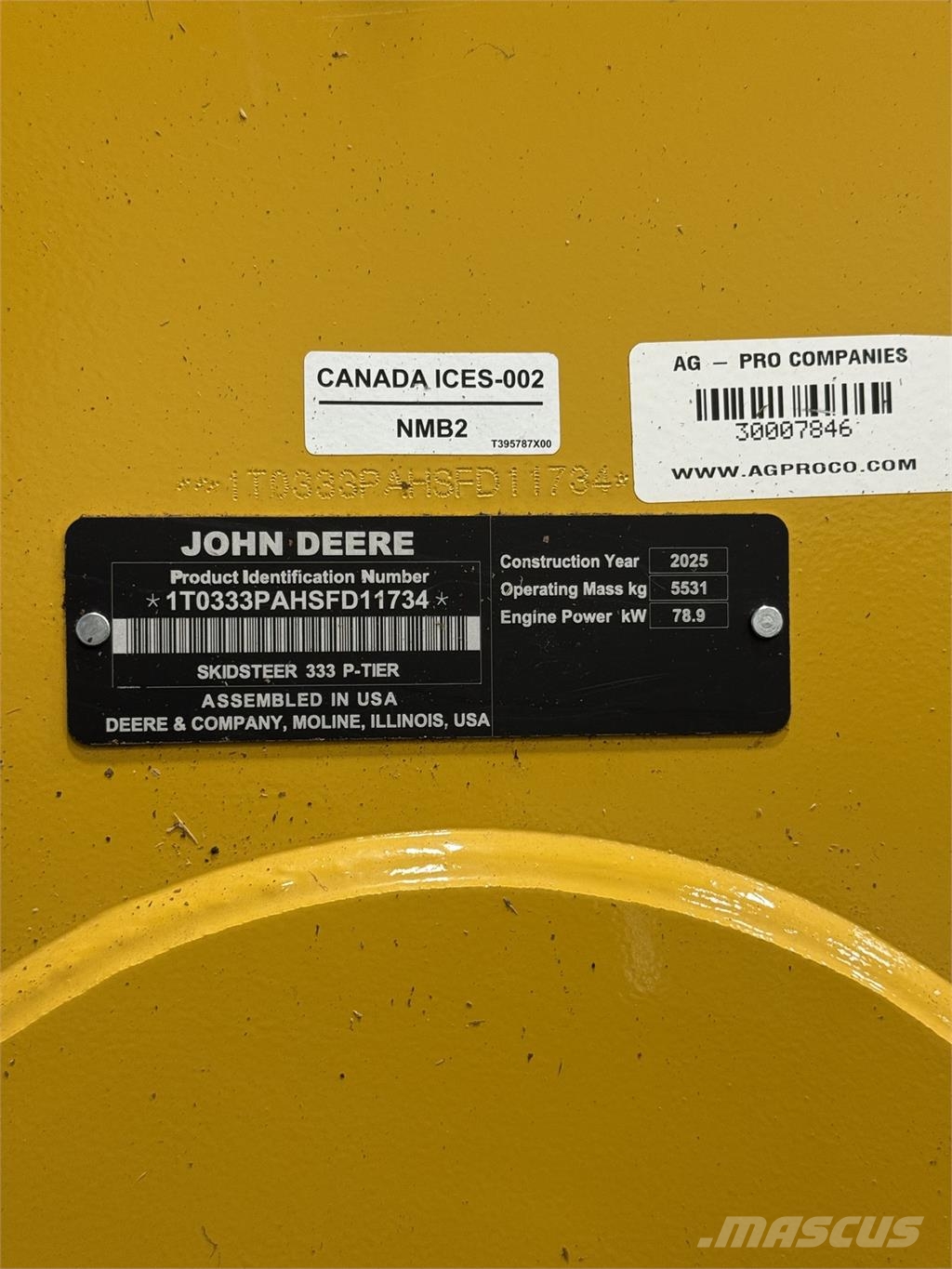 John Deere 333 P Mini krautuvai