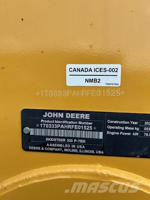 John Deere 333 P Minicargadoras