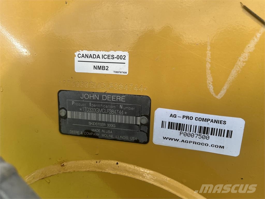 John Deere 333G Mini loaders