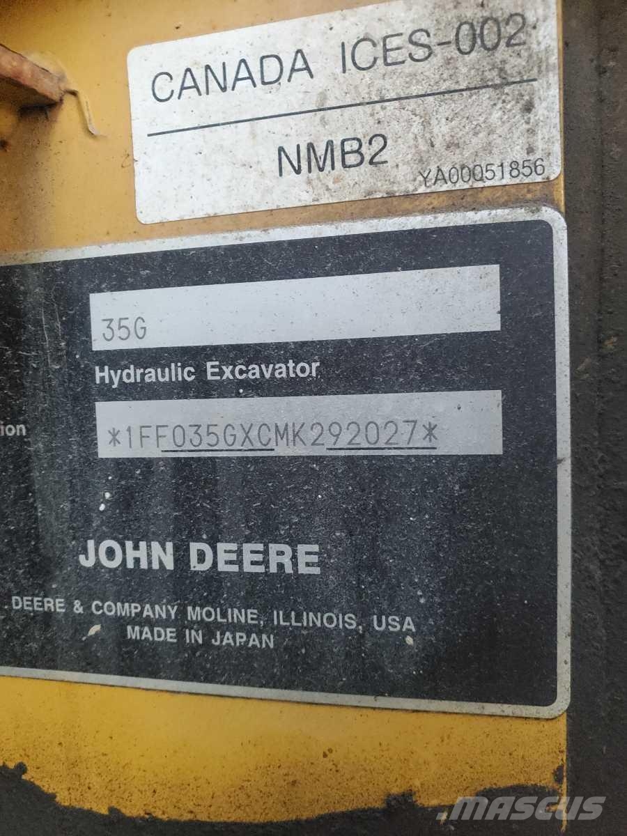 John Deere 35G Minigravere <7t