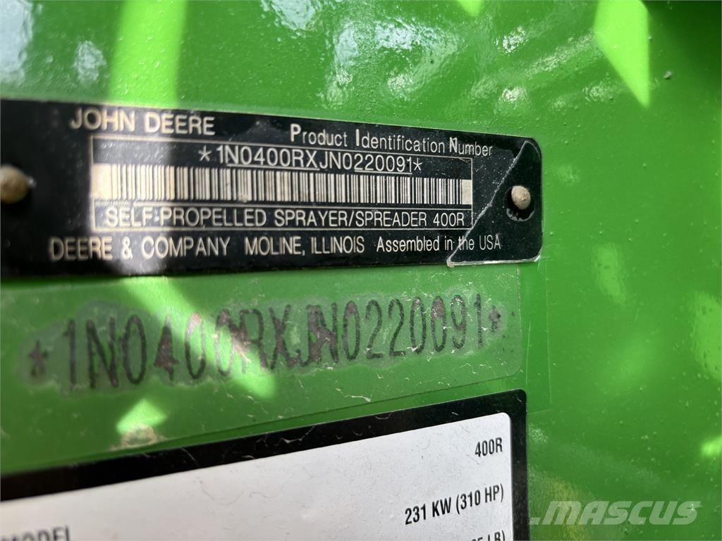 John Deere 400R Trailed sprayers