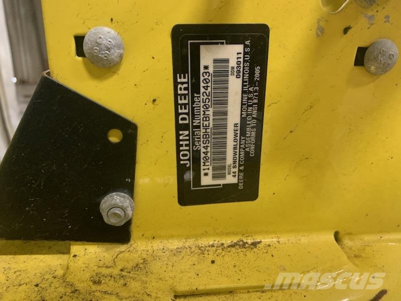 John Deere 44 SNOWBLOWER Egyéb traktor tartozékok