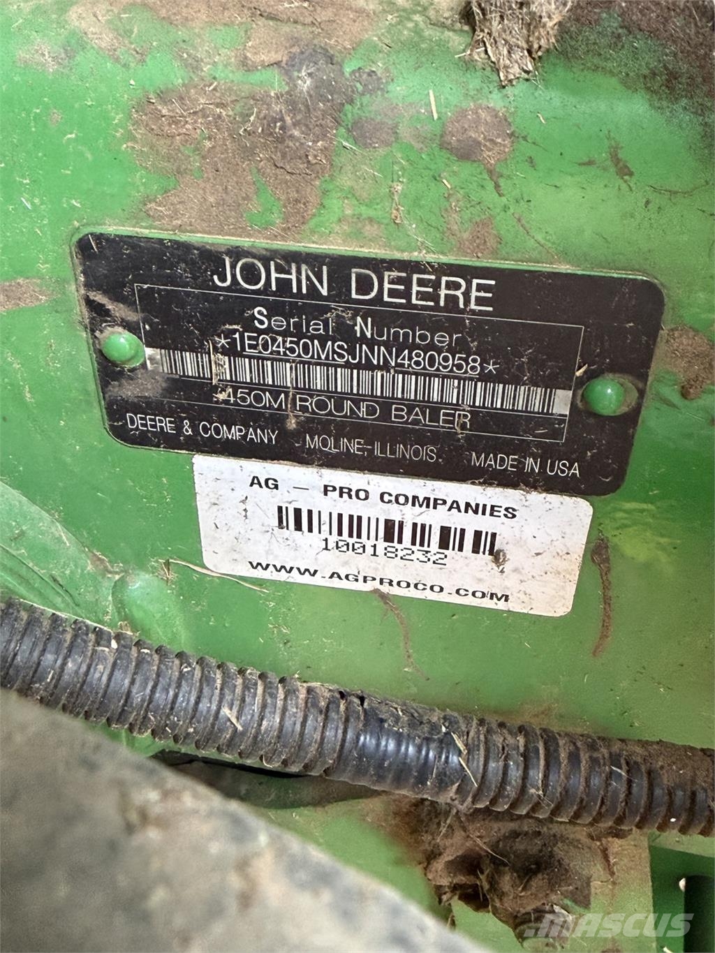 John Deere 450M Balirke (okrogle bale)