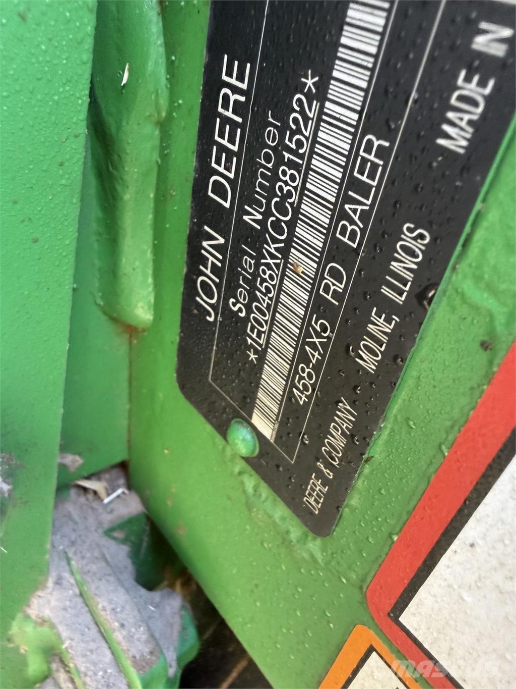 John Deere 458 Rolo balirke