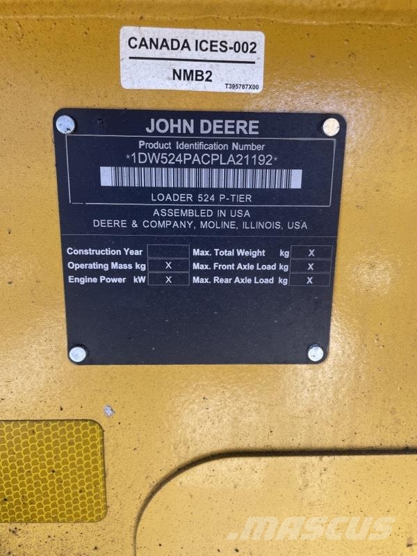 John Deere 524 P Utovarivači na točkove