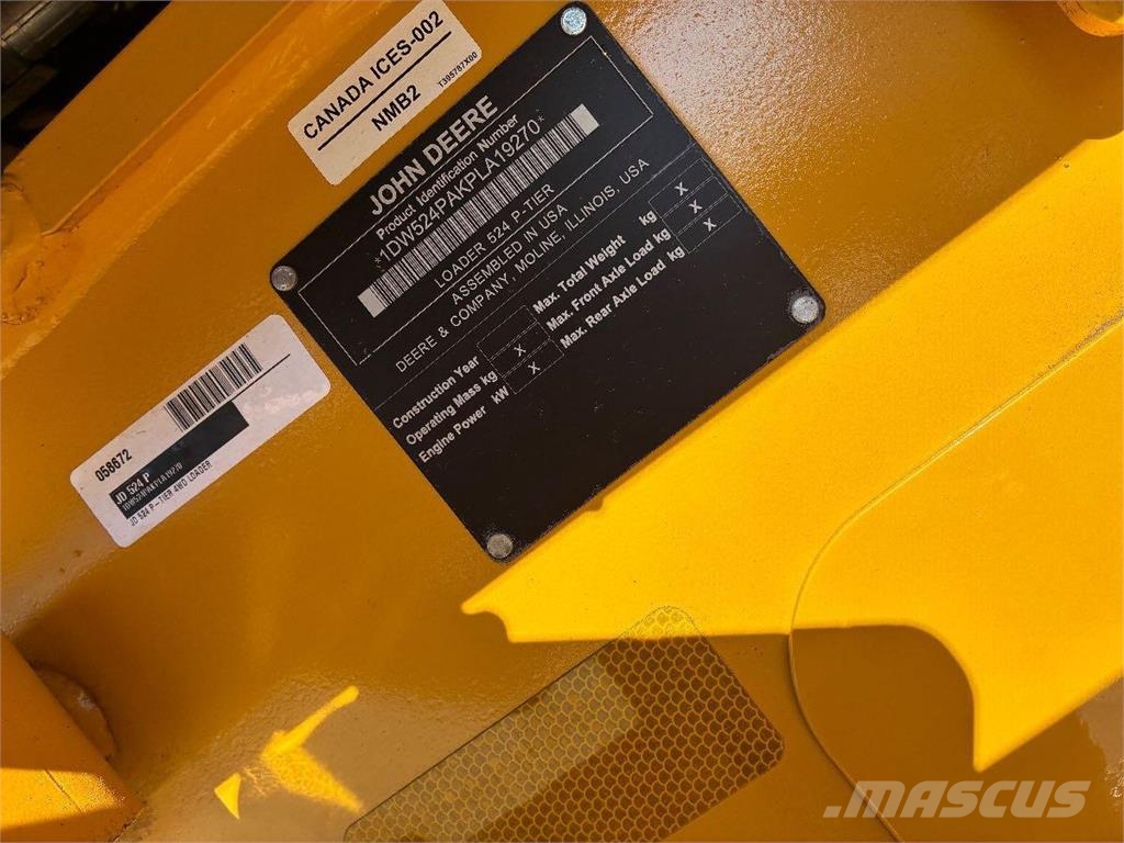 John Deere 524 P Incarcator pe pneuri