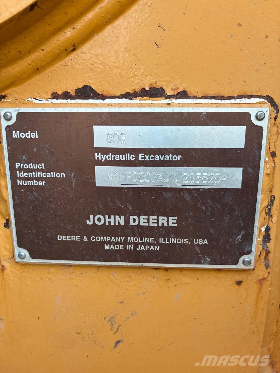 John Deere 60G Mini bagri <7t