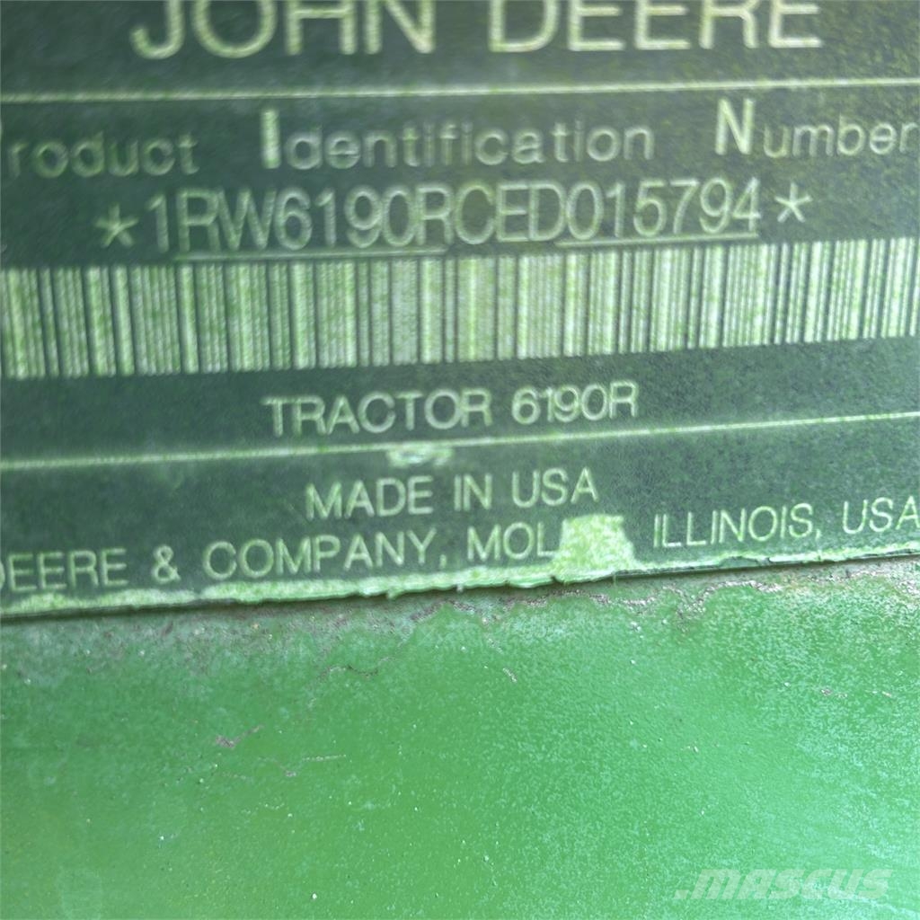 John Deere 6190R Traktoriai