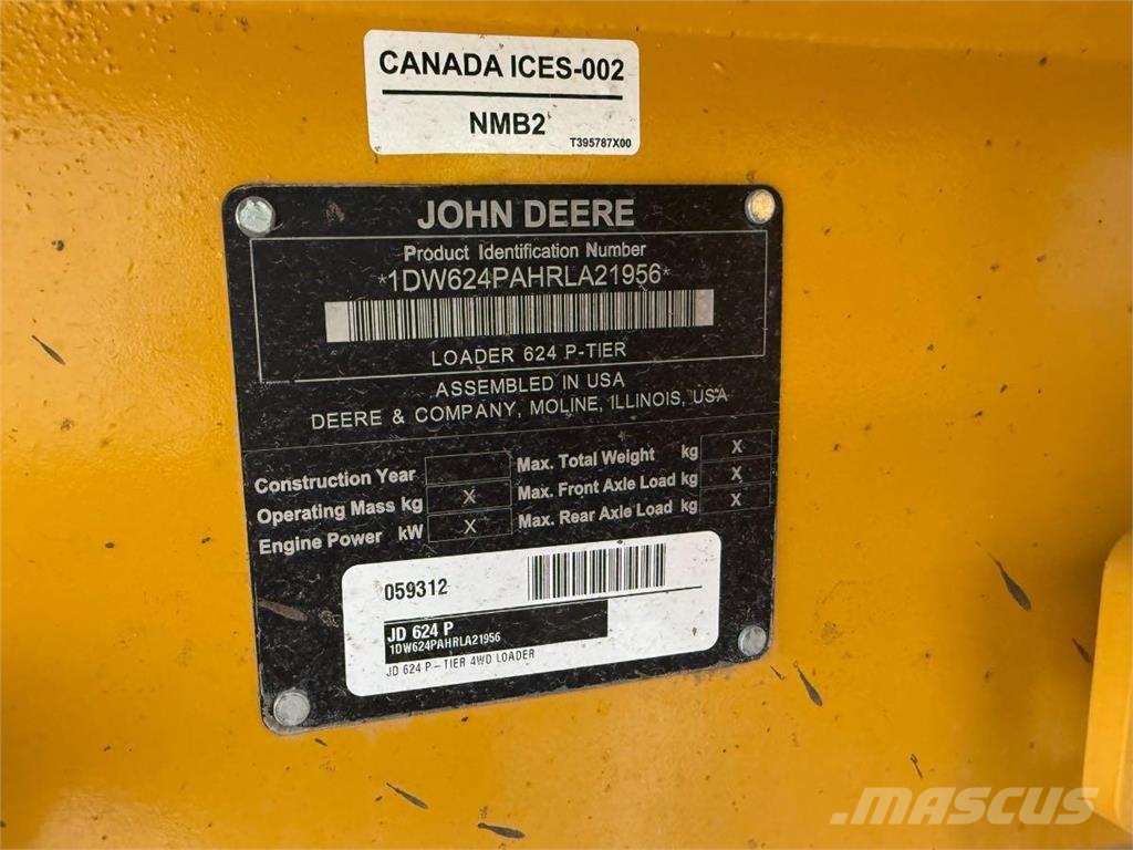 John Deere 624 P Cargadoras sobre ruedas