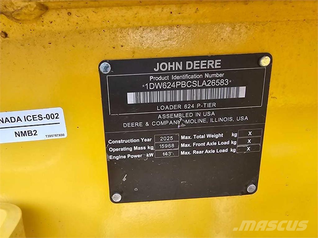 John Deere 624 P 輪胎式裝載機