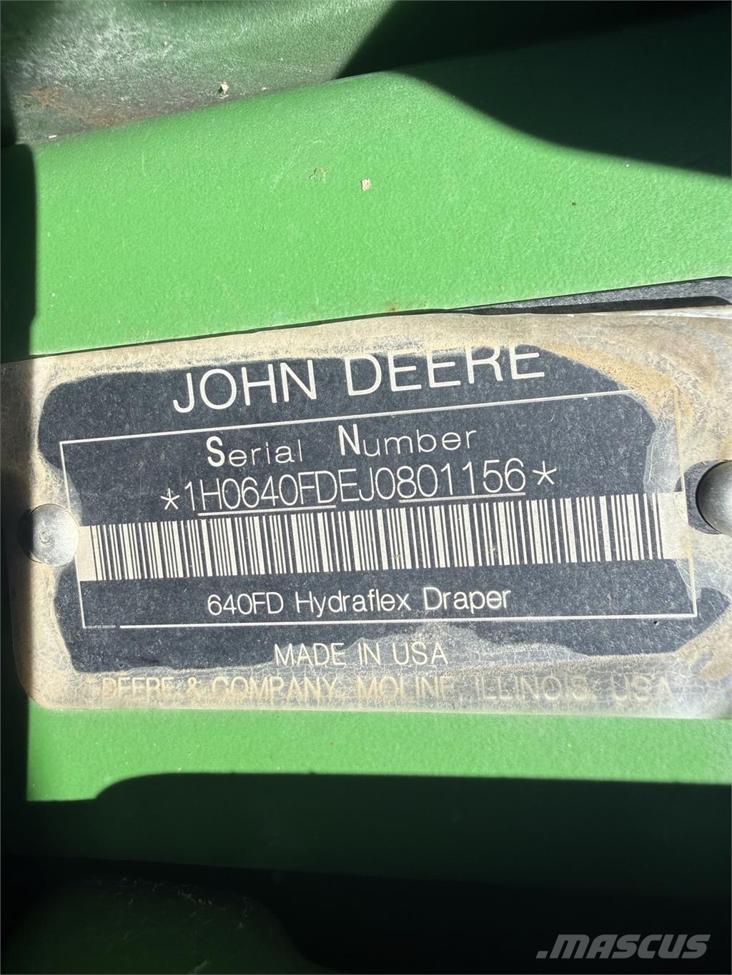 John Deere 640FD 联合收割机配件