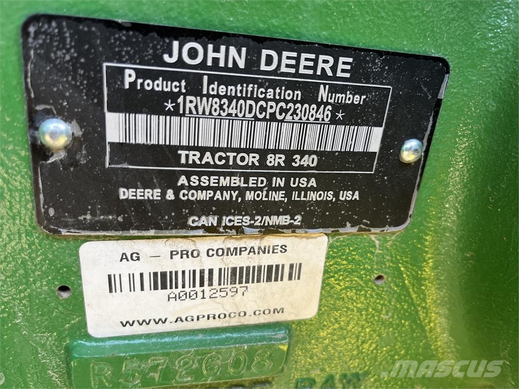 John Deere 8R 340 트랙터