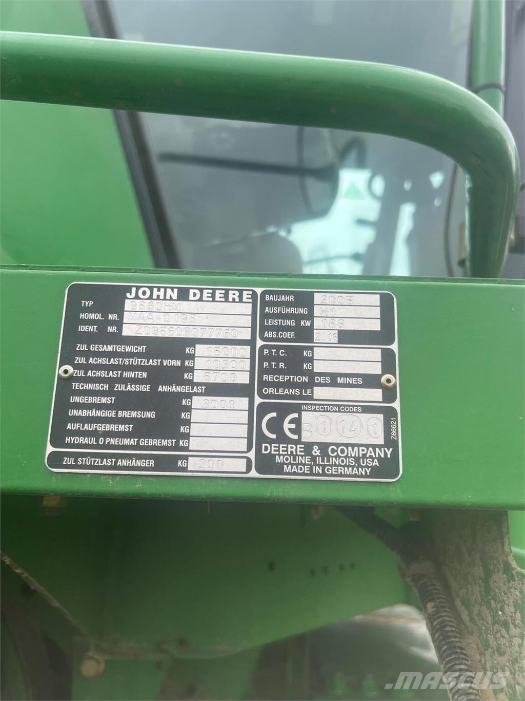 John Deere 9560i WTS HM Kombajni