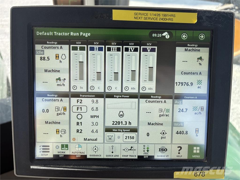 John Deere 9620RX Traktory