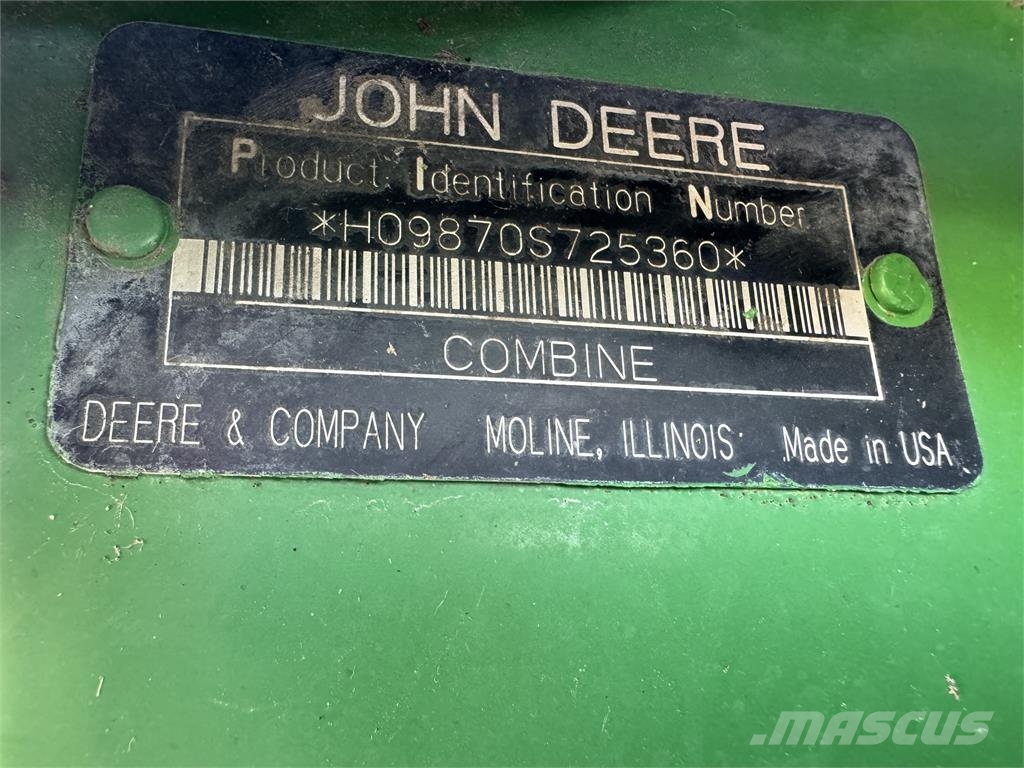 John Deere 9870 STS Derliaus nuėmimo kombainai