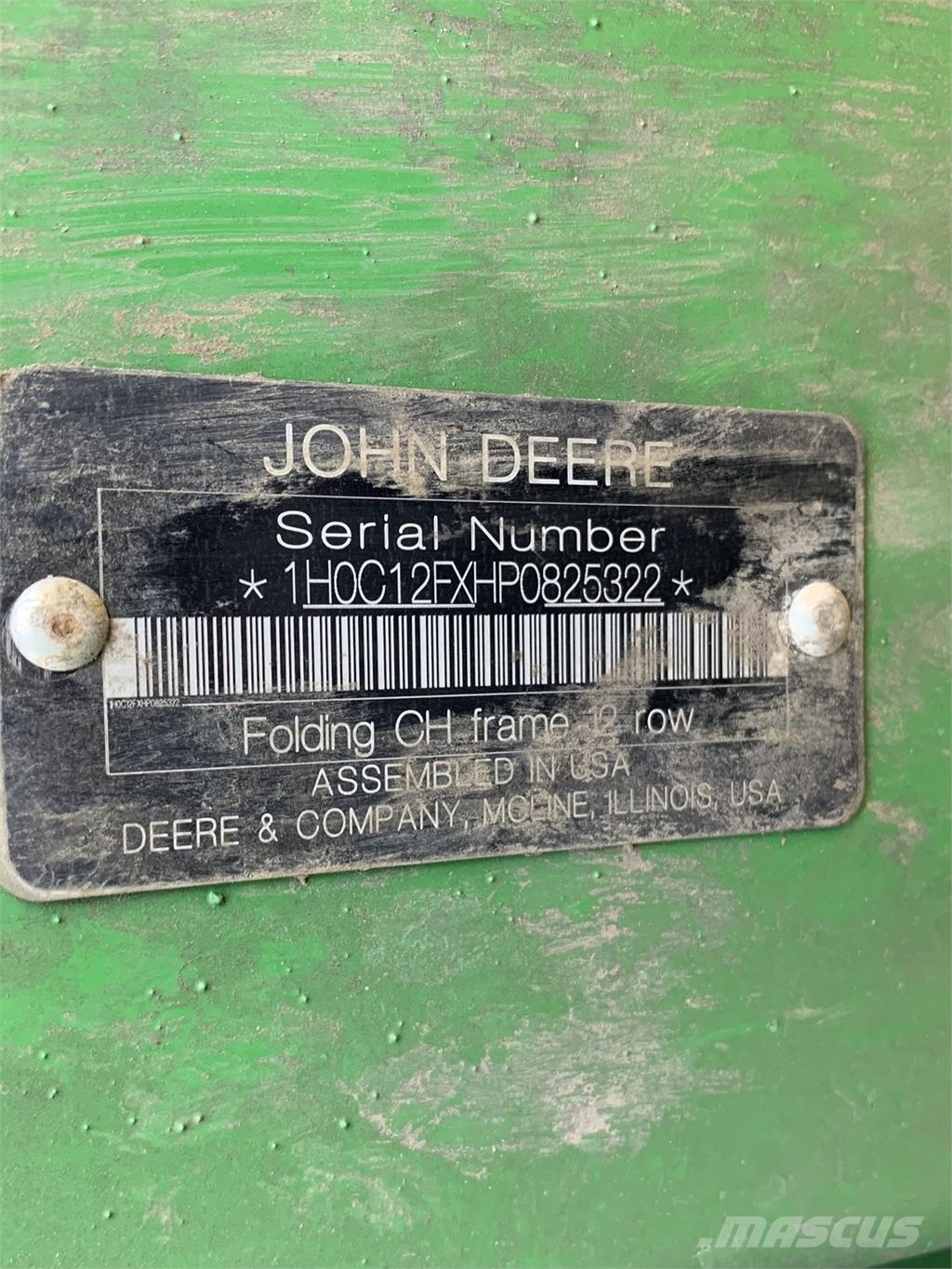 John Deere C12F StalkMaster Accessoires voor maaidorsmachines