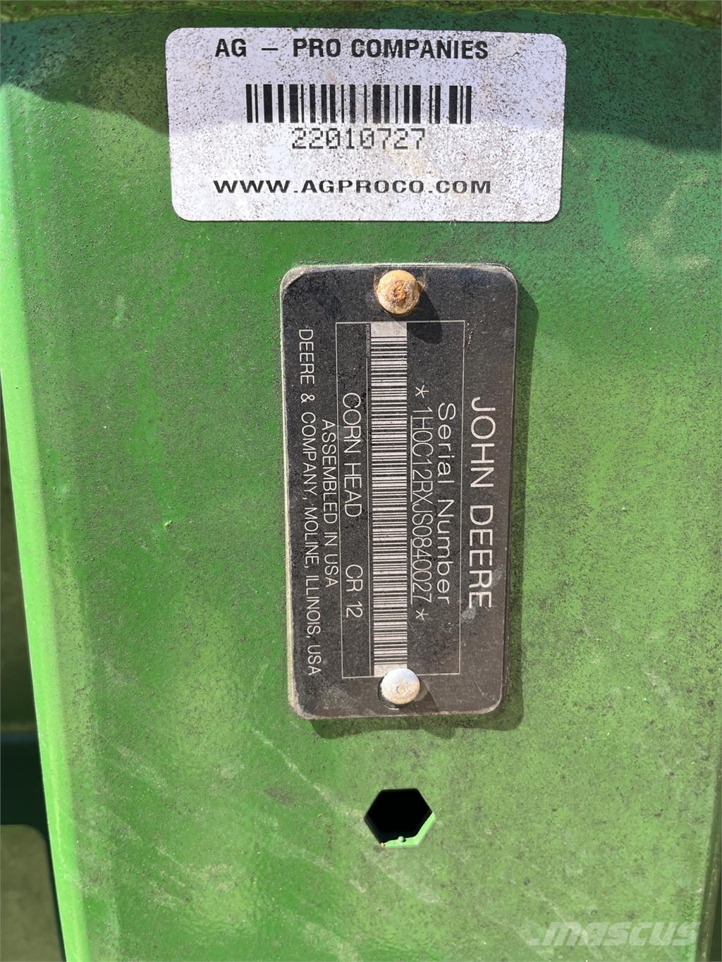 John Deere CR 12 Zubehör Mähdrescher