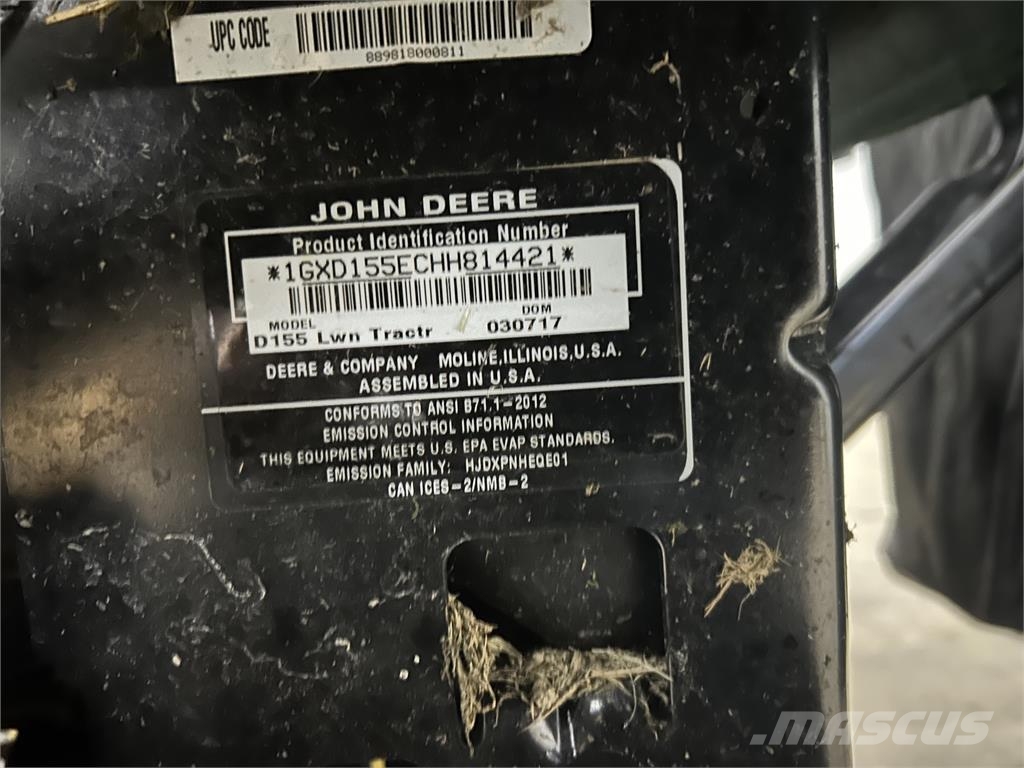 John Deere D155 Riding mowers