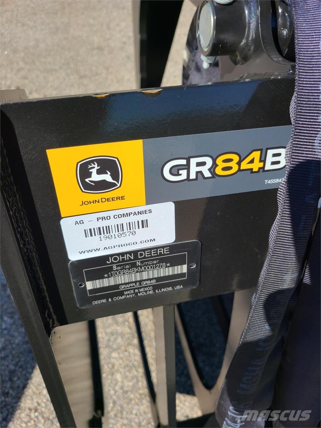 John Deere GR84B Lisävarusteet ja komponentit