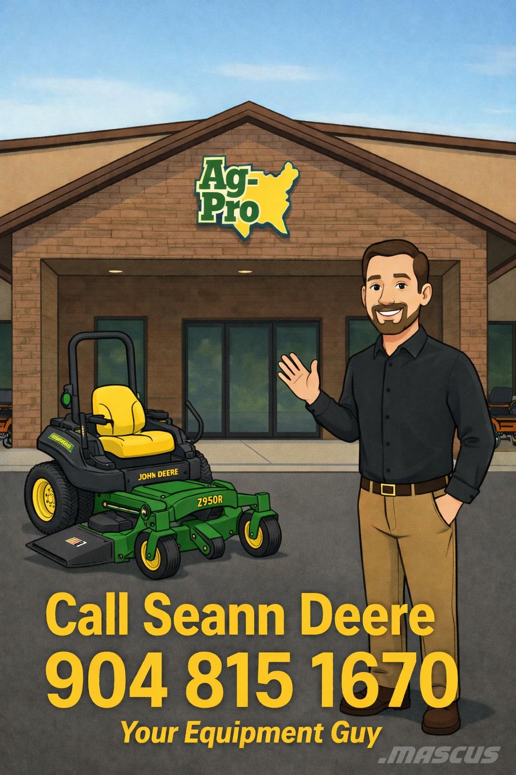 John Deere Q810E 탑승형 잔디깎기