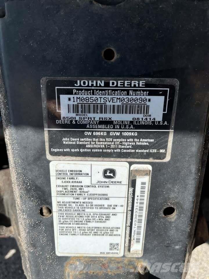 John Deere RSX 850I Utility machines