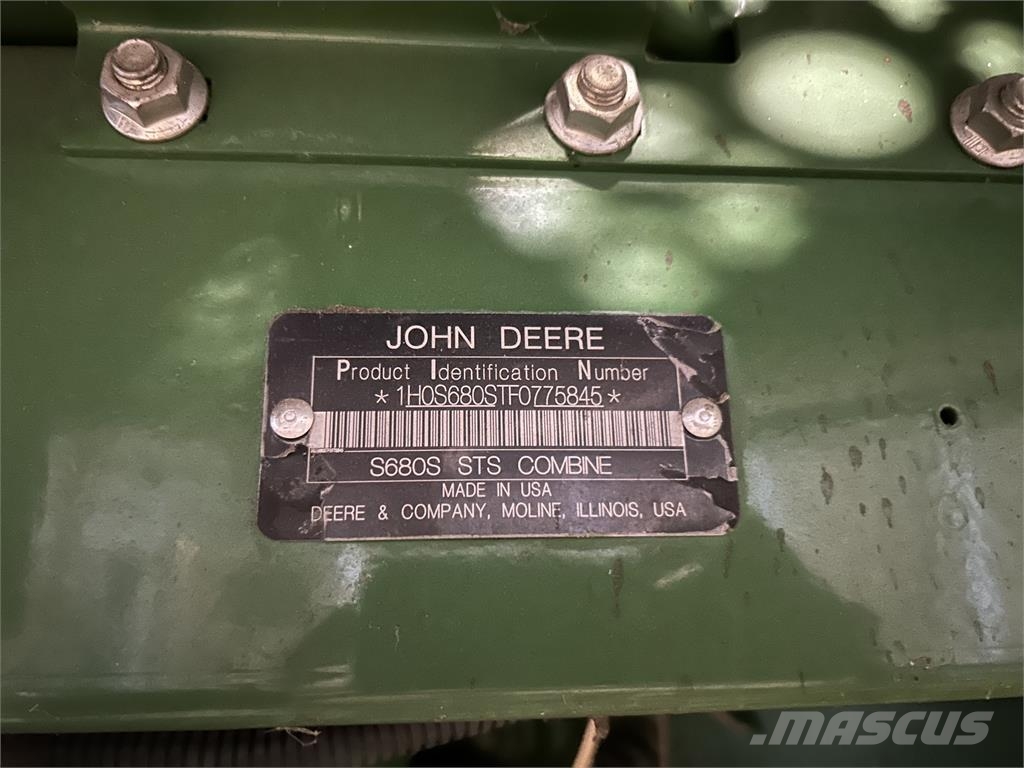 John Deere S680 Kombajni
