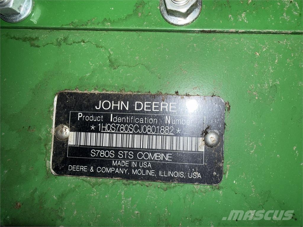 John Deere S780 コンバイン