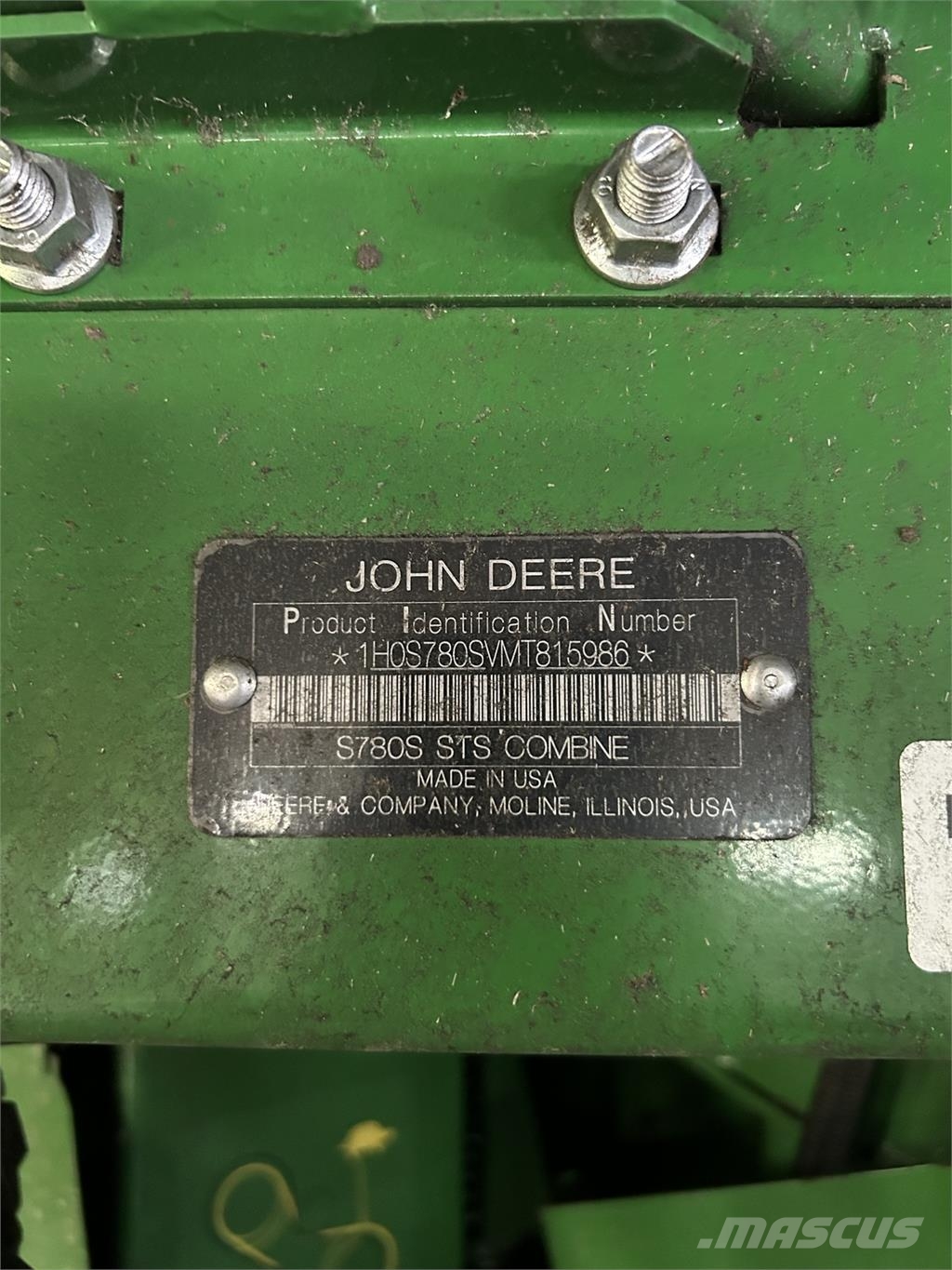 John Deere S780 Combine harvesters