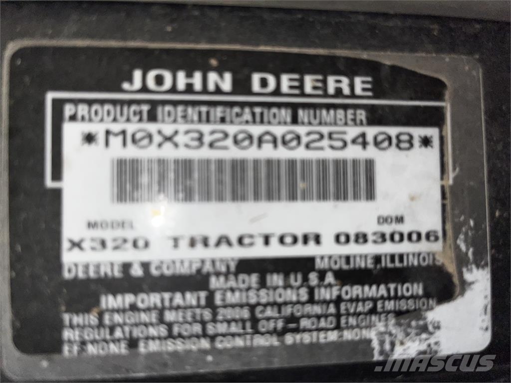 John Deere X320 Riding mowers