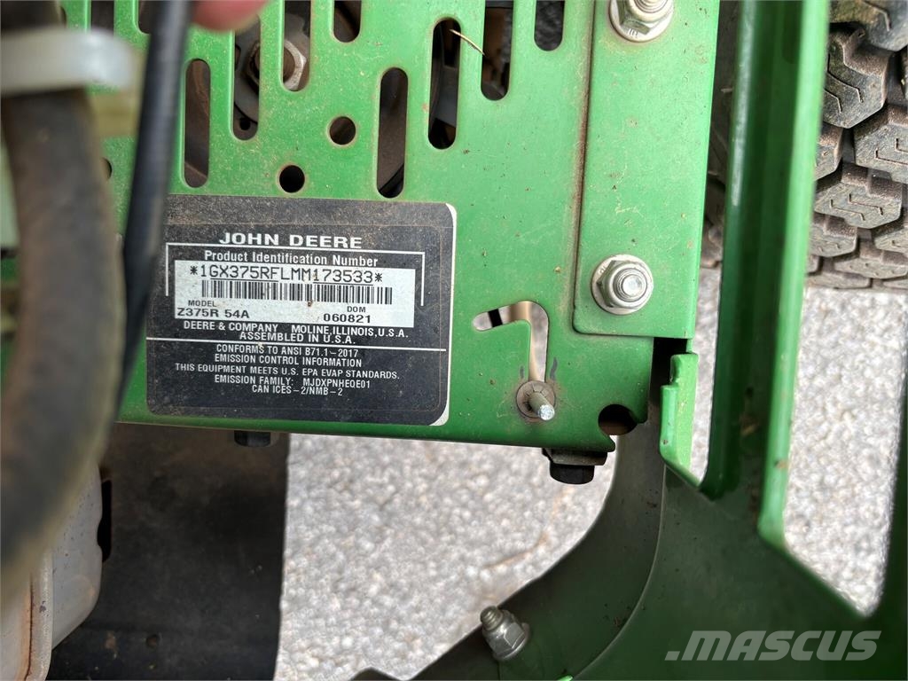 John Deere Z375R Zero turn косилки