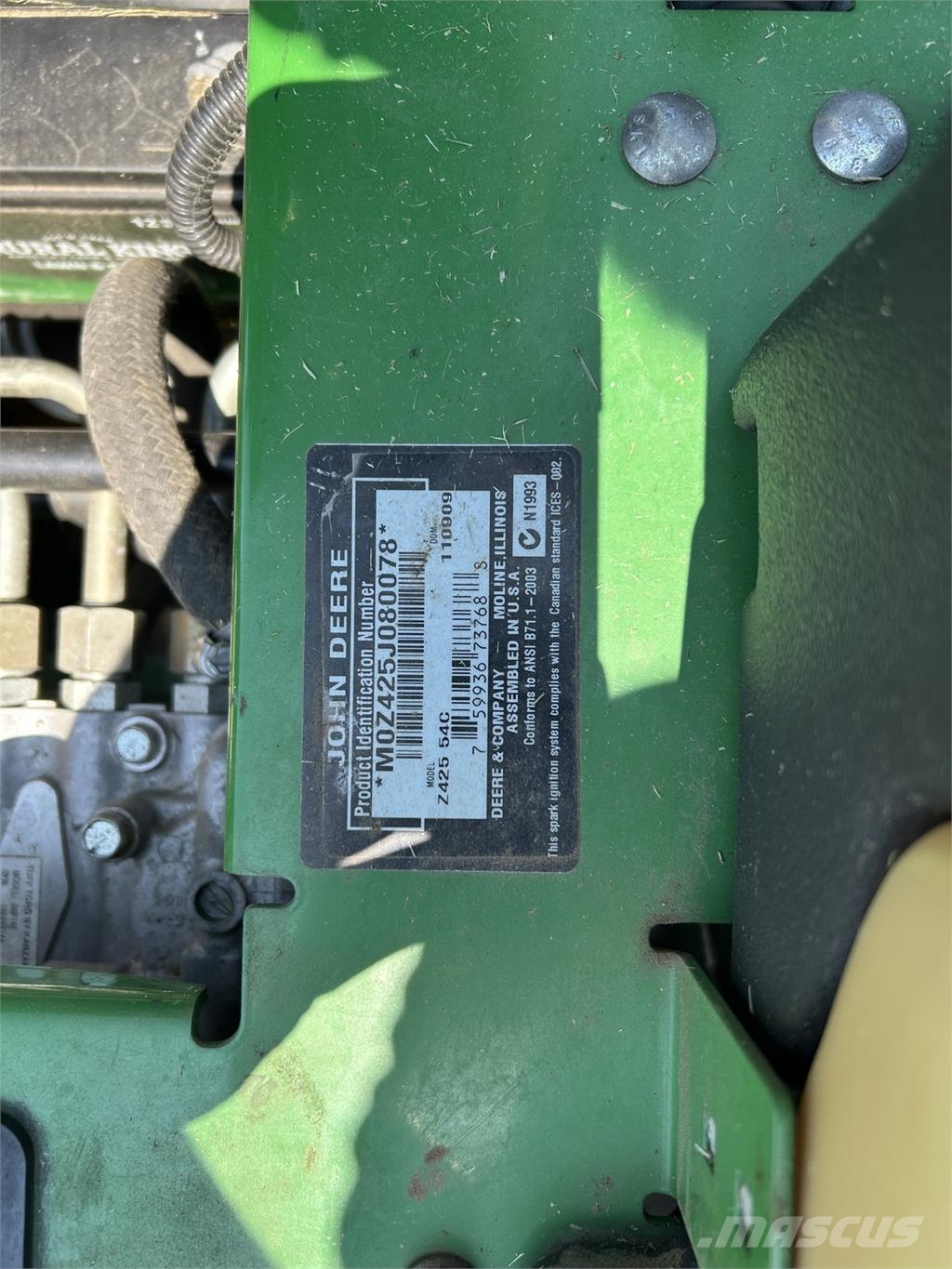 John Deere Z425 0-kääntösäde leikkurit