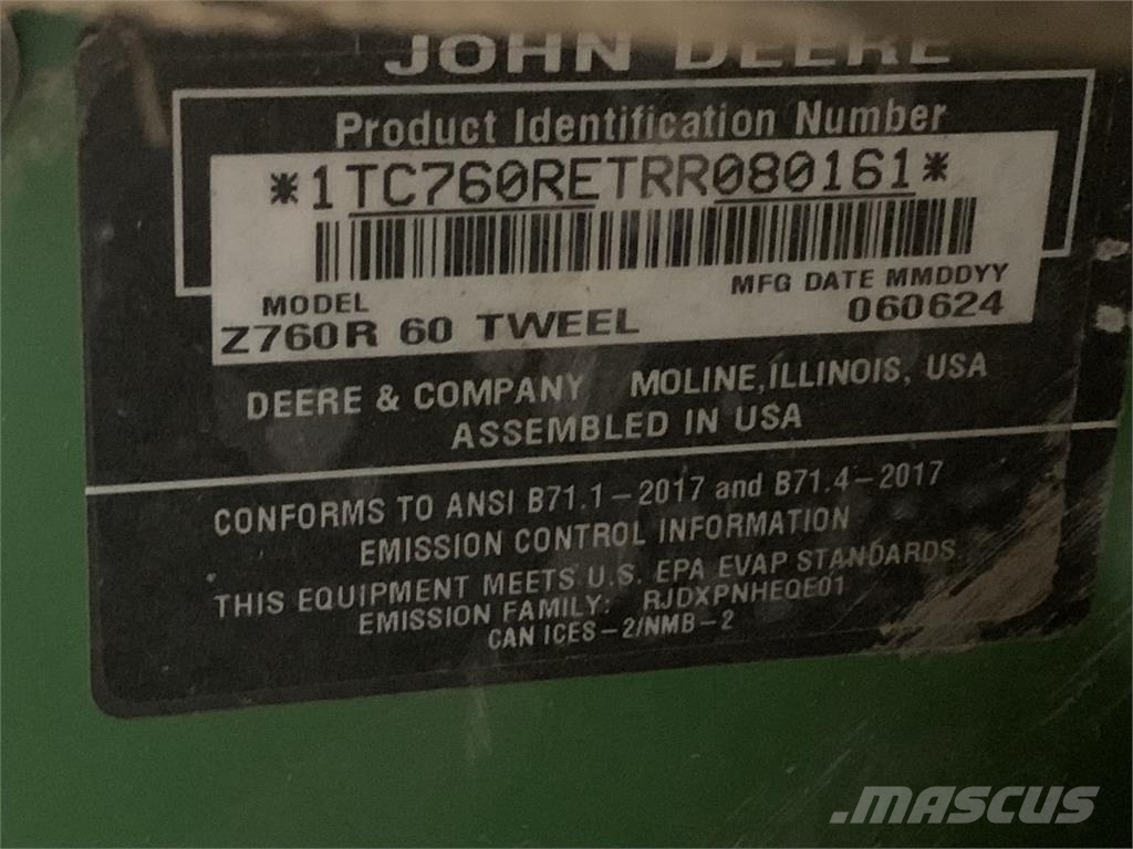 John Deere Z760R Corta-Relvas Zero turn