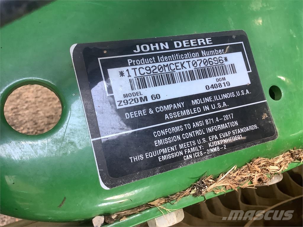 John Deere z920m صفر محولا الدوران