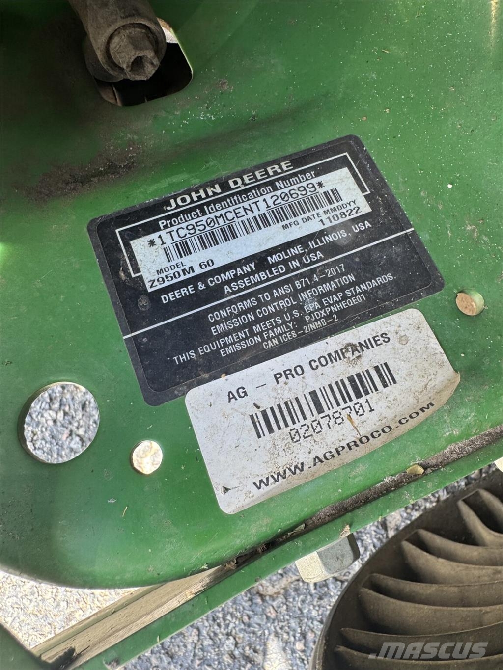 John Deere Z950M صفر محولا الدوران