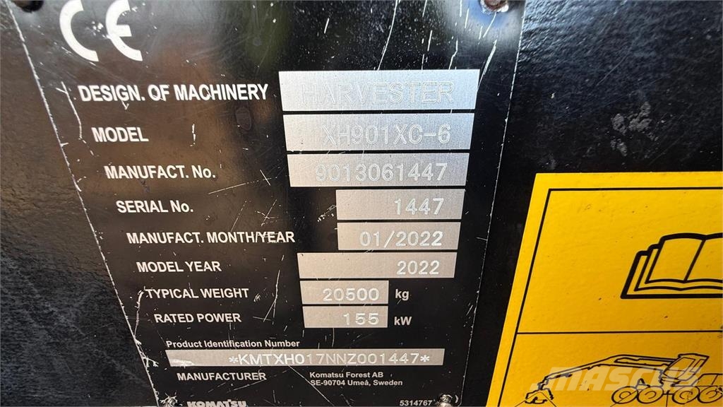 Komatsu 901XC Abbattitrici, Disboscatrici
