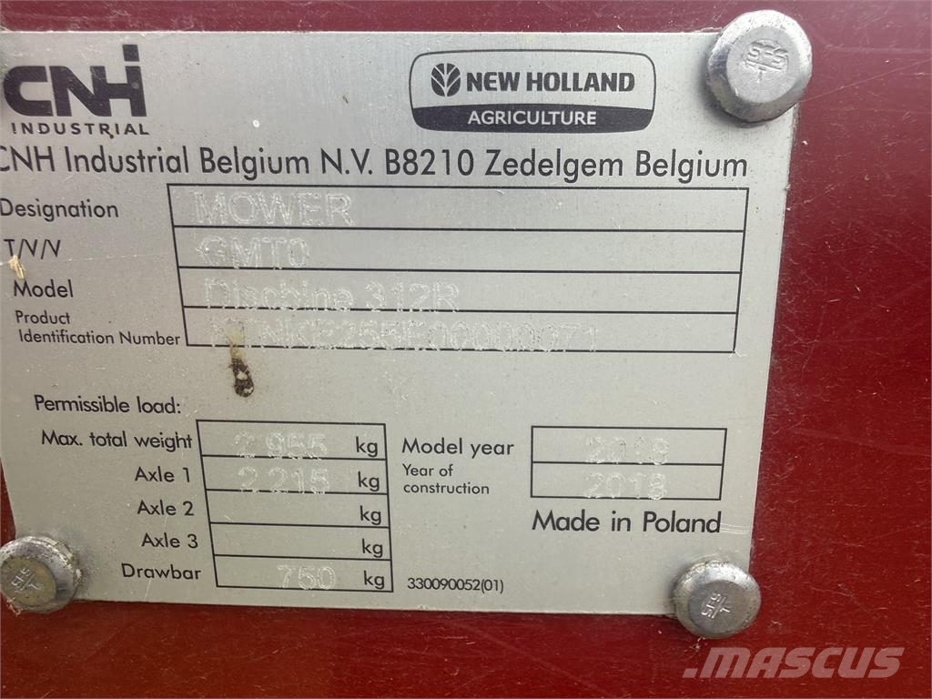 New Holland 312 Öntöző Kaszák