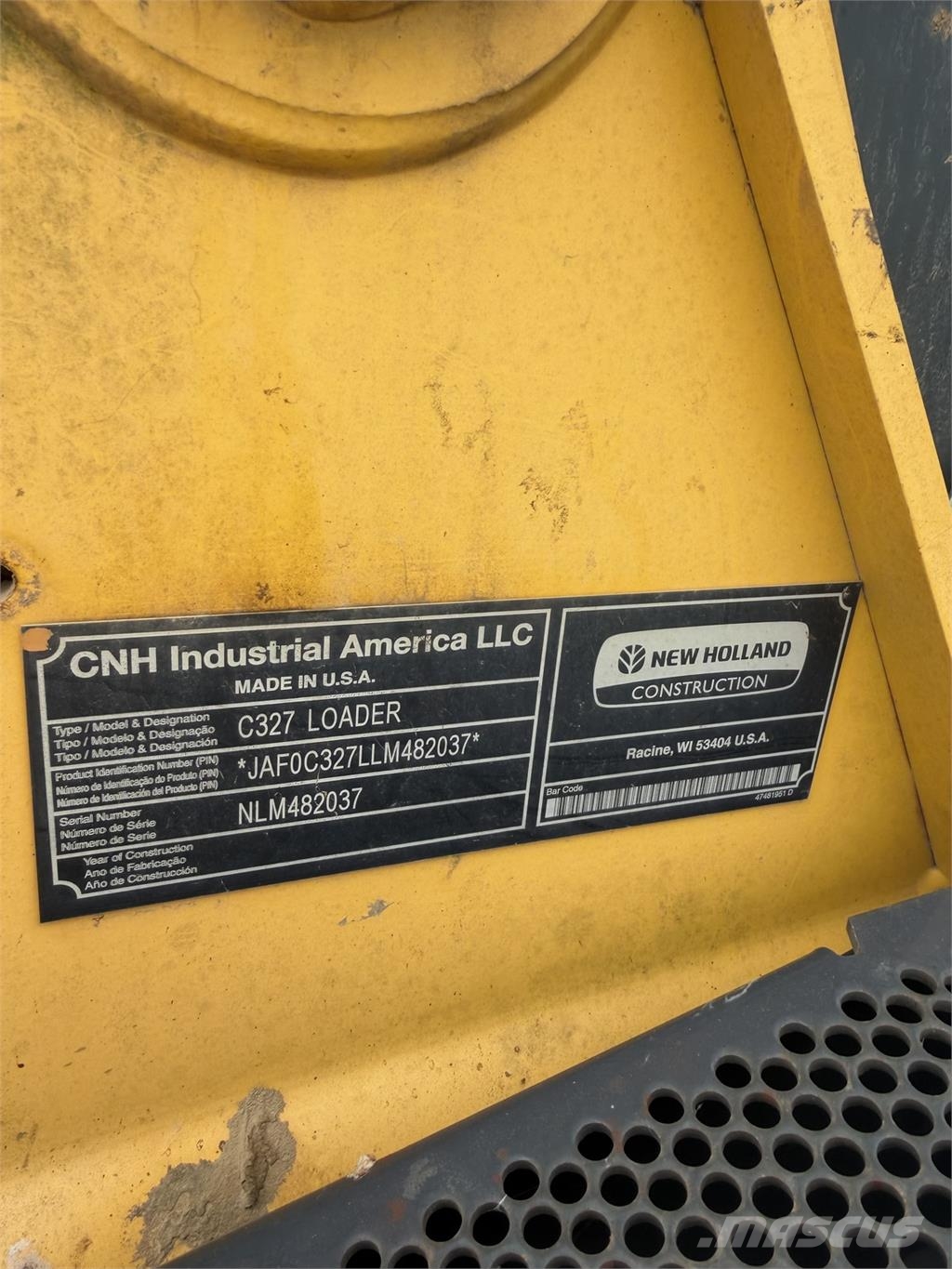 New Holland C327 Minicargadoras
