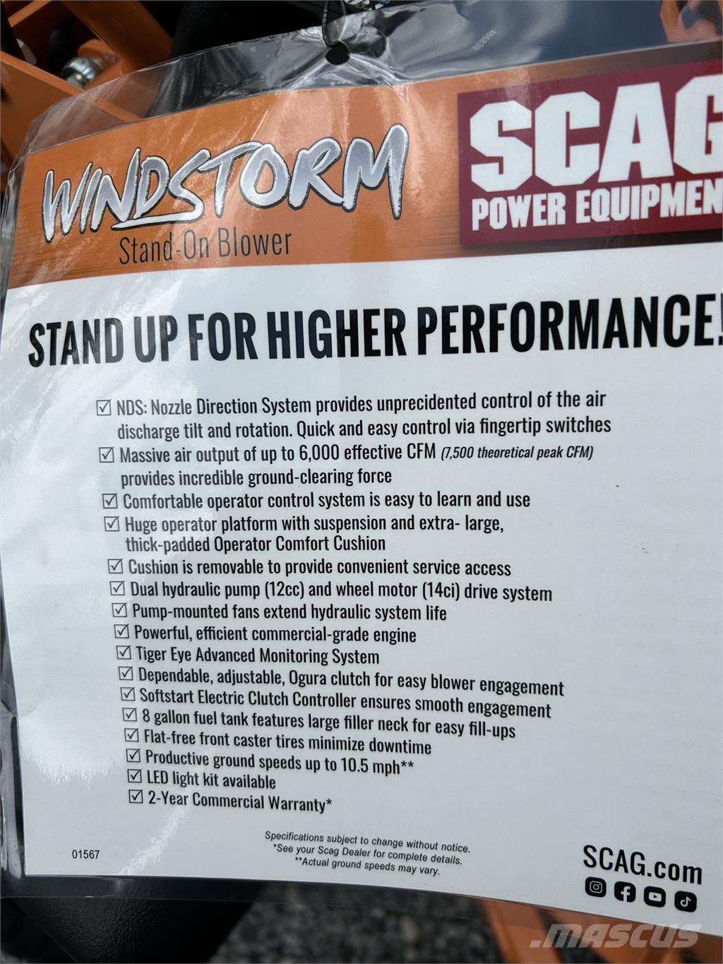 Scag WindStorm WS23-37BVEFI Other