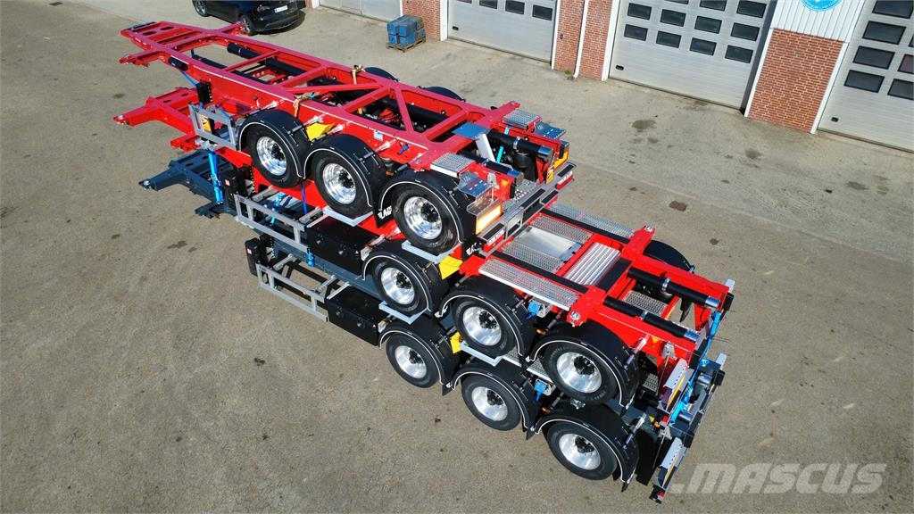 LAG 20 fods containerchassis نصف مقطورات هيكلية