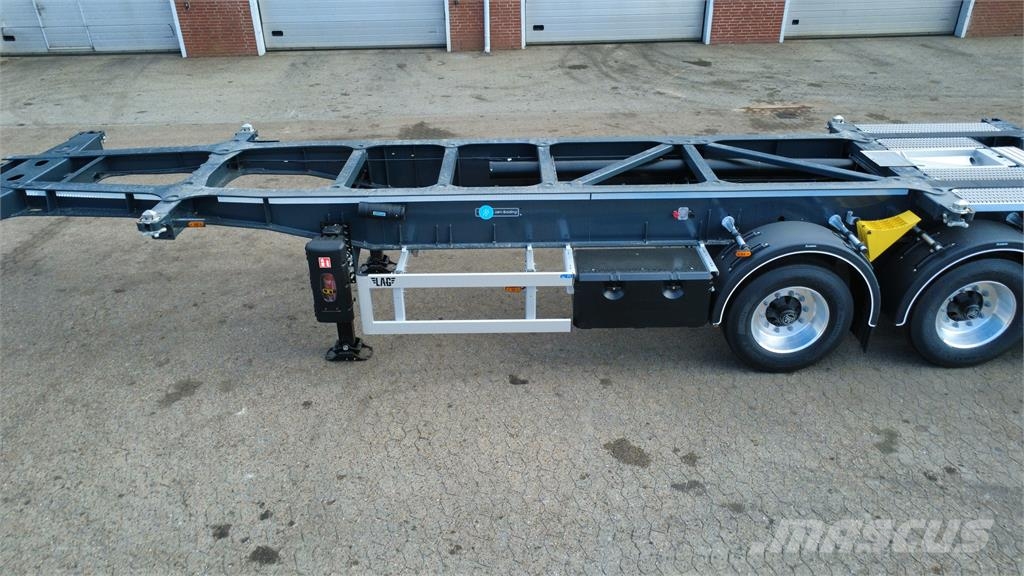 LAG 30+20 fods containerchassis Semi remorque chassis