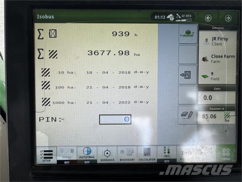 John Deere 750A 6m No Till Drill مثاقيب مدمجة