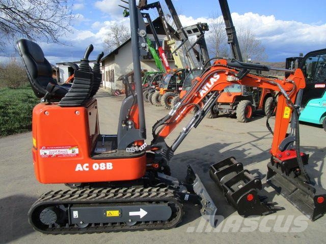 Atlas AC08B - mechan. Schnellwechsler LEHNHOF + 3 Löffel Mini excavators < 7t (Mini diggers)