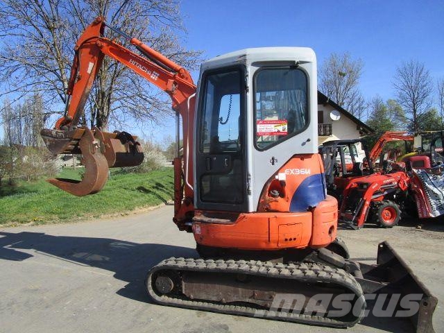 Hitachi EX36UE - (3,6 Ton. EG) Schnellwechsler + 3 Löffel 小型挖土機/掘鑿機<7t(小型挖掘機)