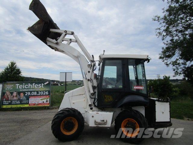 JCB 2CX Airmaster mit Schaufel + Luftkompressor Incarcator pe pneuri